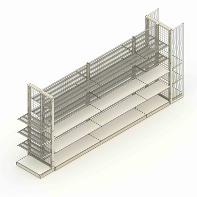 Sistema de estanterías de supermercado de trabajo pesado de 120 cm