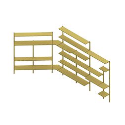 Estantería de supermercado 1500mm Estante de exhibición modular